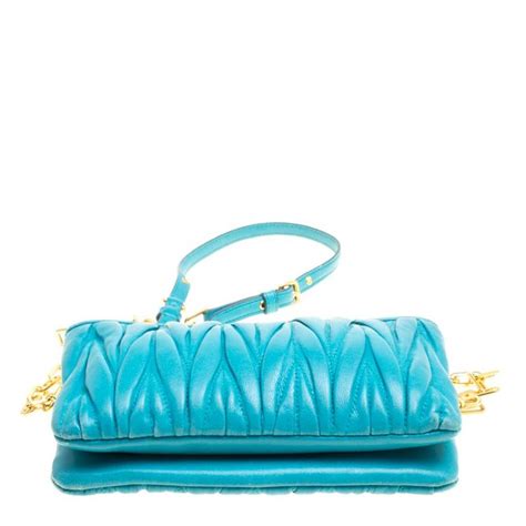 miu miu turquoise bag|miumiu clutch bag.